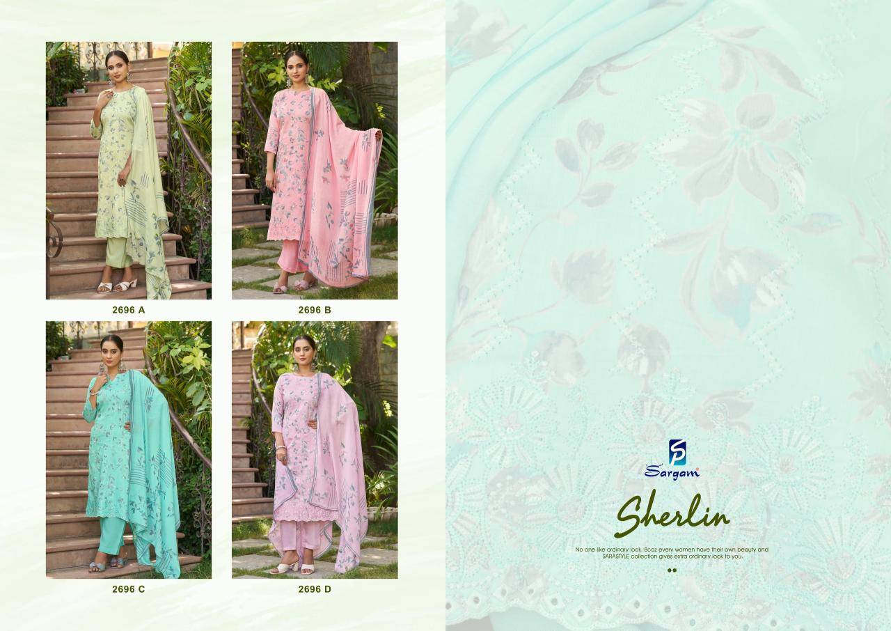 Sargam sherlin Dress materials wholesale suppliers